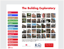 Tablet Screenshot of buildingexploratory.org.uk